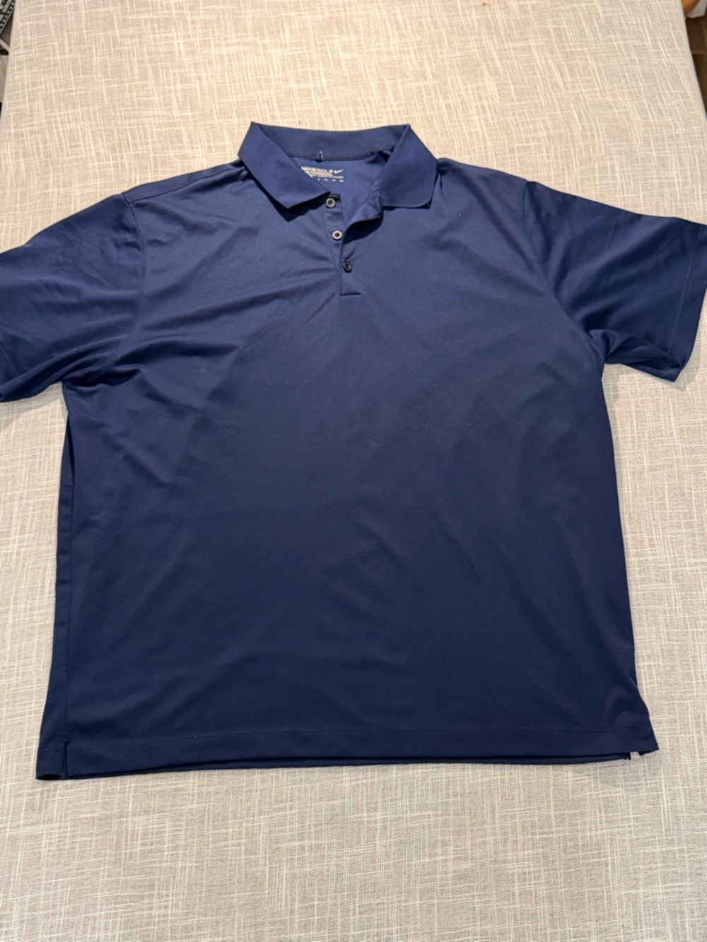 Nike Golf Dri-Fit Polo Shirt Navy Blue Athletic Men’s XXL